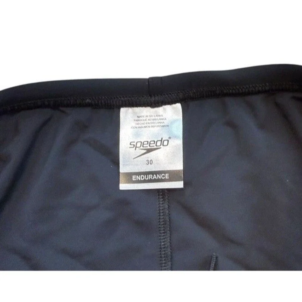 Speedo Swim Briefs UPF Performance Training Beach Racing Black Size Mens 30 NWT - Picture 2 of 7